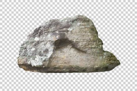 Rock isolated transparency background.. Stock Photos