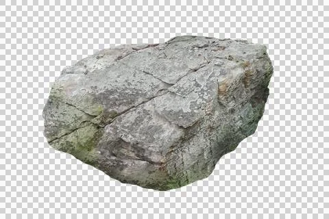 Rock isolated transparency background.. Stock Photos