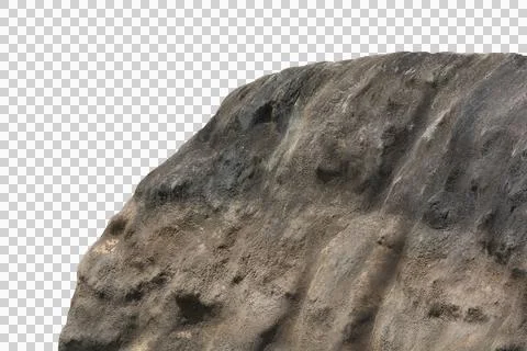 Rock isolated transparency background. Stock Photos