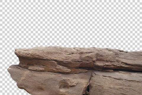 Rock isolated transparency background. Stock Photos