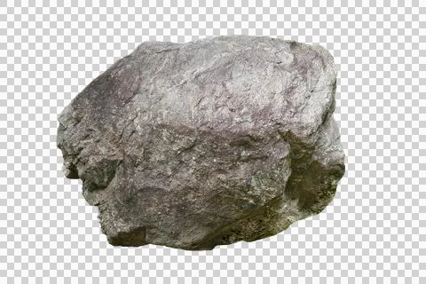 Rock isolated transparency background.. Stock Photos