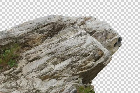 Rock isolated transparency background.. Stock Photos