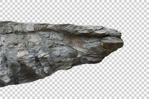 Rock isolated transparency background.. Stock Photos