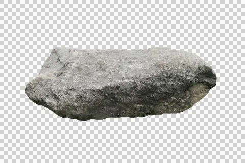 Rock isolated transparency background.. Stock Photos