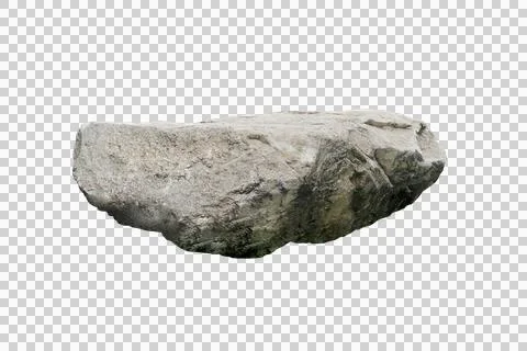 Rock isolated transparency background.. Stock Photos