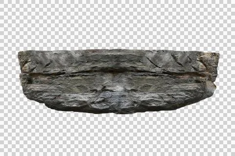 Rock isolated transparency background.. Stock Photos