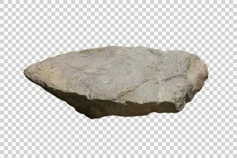 Rock isolated transparency background. Stock Photos