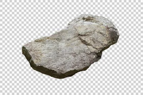 Rock isolated transparency background. Stock Photos