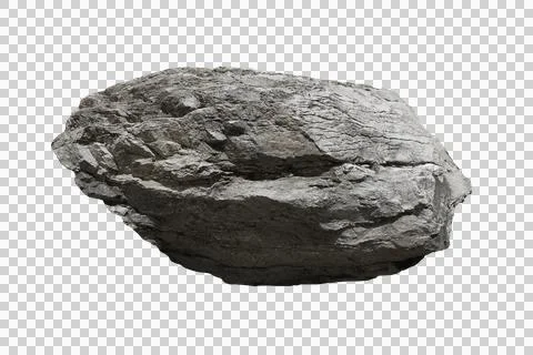 Rock isolated transparency background. Stock Photos