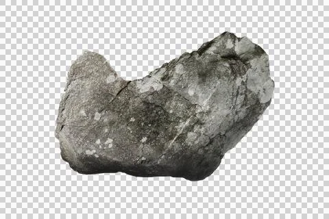 Rock isolated transparency background. Stock-Fotos