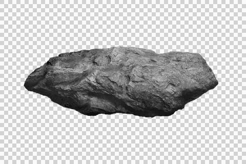 Rock isolated transparency background. Stock Photos