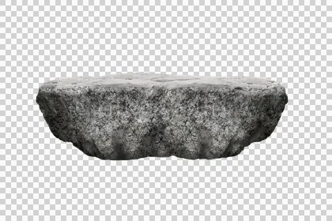 Rock isolated transparency background. Stock Photos