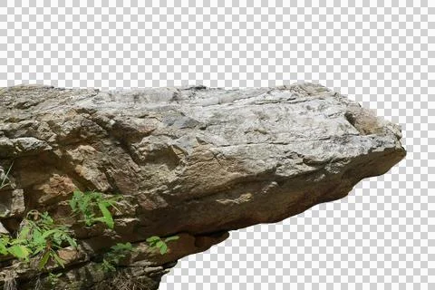 Rock isolated transparency background.. Foto stock