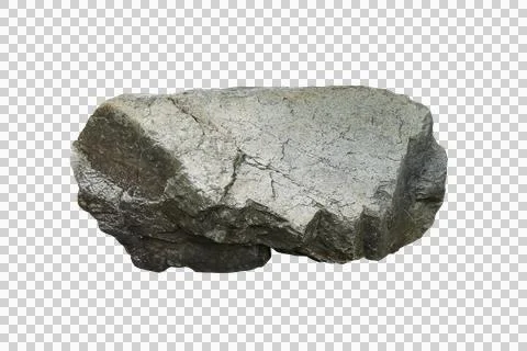 Rock isolated transparency background.. Stock Photos