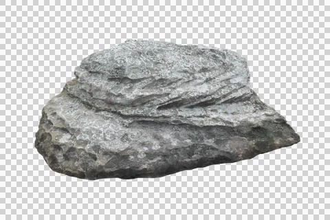 Rock isolated transparency background. Stock Photos