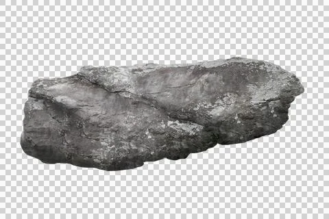 Rock isolated transparency background. Stock Photos