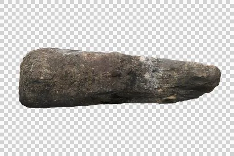 Rock isolated transparency background. Foto stock