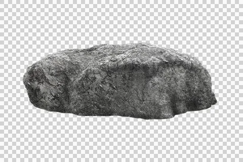 Rock isolated transparency background. Stock Photos