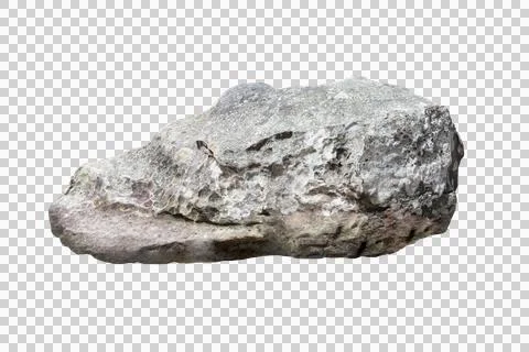 Rock isolated transparency background. Stock Photos