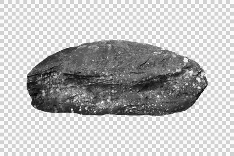 Rock isolated transparency background. Stock Photos