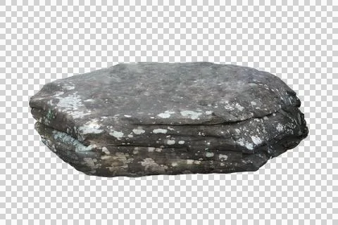 Rock isolated transparency background. Stock-Fotos