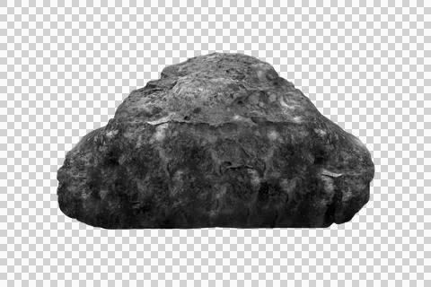 Rock isolated transparency background. Stock-Fotos