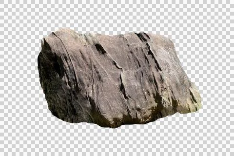 Rock isolated transparency background. Stock Photos