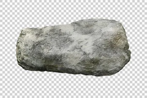 Rock isolated transparency background. Stock Photos