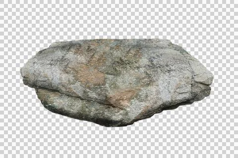 Rock isolated transparency background. Stock Photos