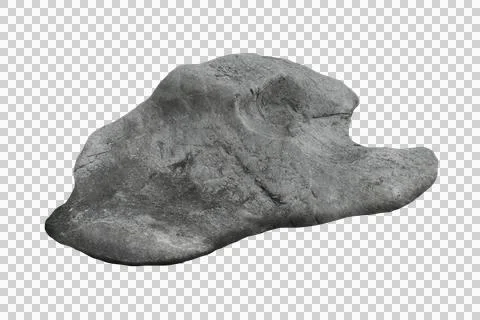 Rock isolated transparency background. Stock Photos