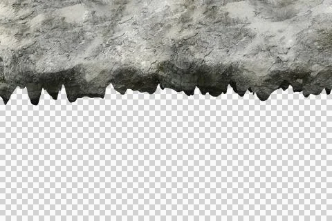 Rock isolated transparency background. Stock Photos