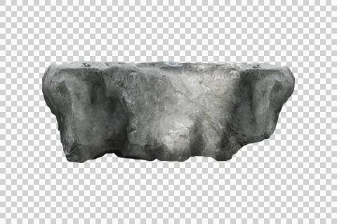 Rock isolated transparency background.. Stock Photos