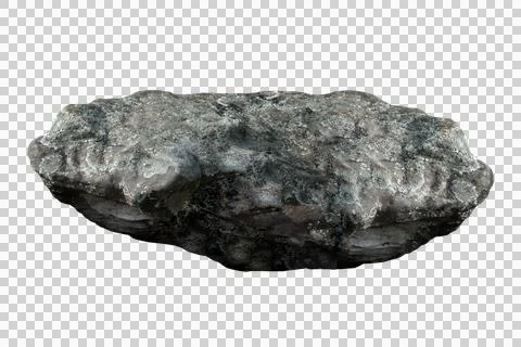 Rock isolated transparency background. Stock Photos