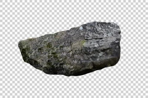 Rock isolated transparency background. Stock Photos