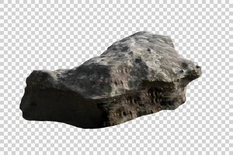 Rock isolated transparency background. Stock Photos