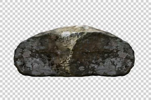 Rock isolated transparency background. Stock Photos