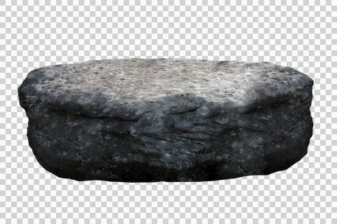 Rock isolated transparency background. Stock Photos
