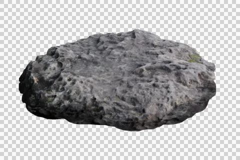 Rock isolated transparency background. Stock Photos