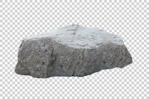 Rock isolated transparency background. Stock Photos
