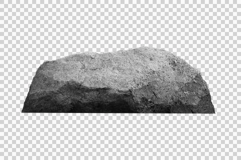 Rock isolated transparency background. Stock Photos