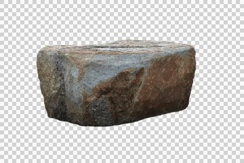 Rock isolated transparency background. Stock Photos