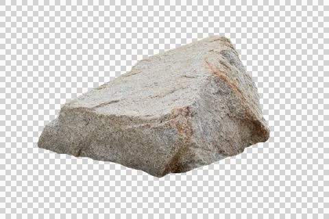 Rock isolated transparency background. Stock Photos