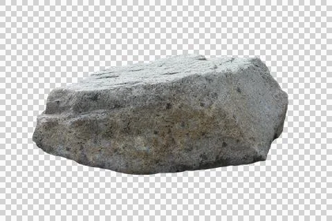Rock isolated transparency background. Stock Photos