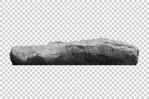 Rock isolated transparency background. Stock Photos