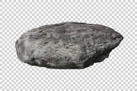 Rock isolated transparency background. Stock-Fotos