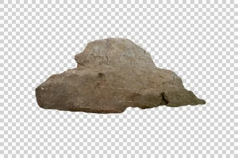 Rock isolated transparency background. Stock Photos