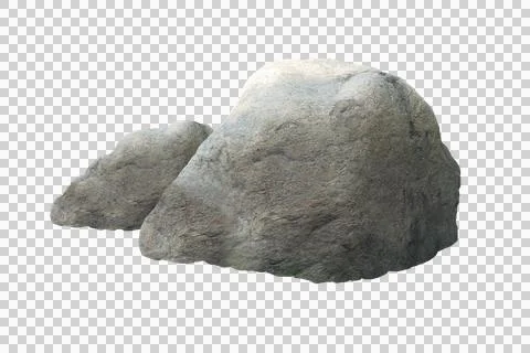 Rock isolated transparency background. 스톡 사진