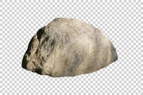 Rock isolated transparency background. Fotos de archivo