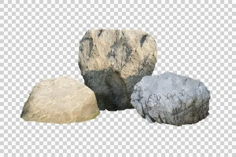 Rock isolated transparency background. 스톡 사진
