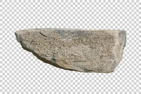 Rock isolated transparency background. Foto stock